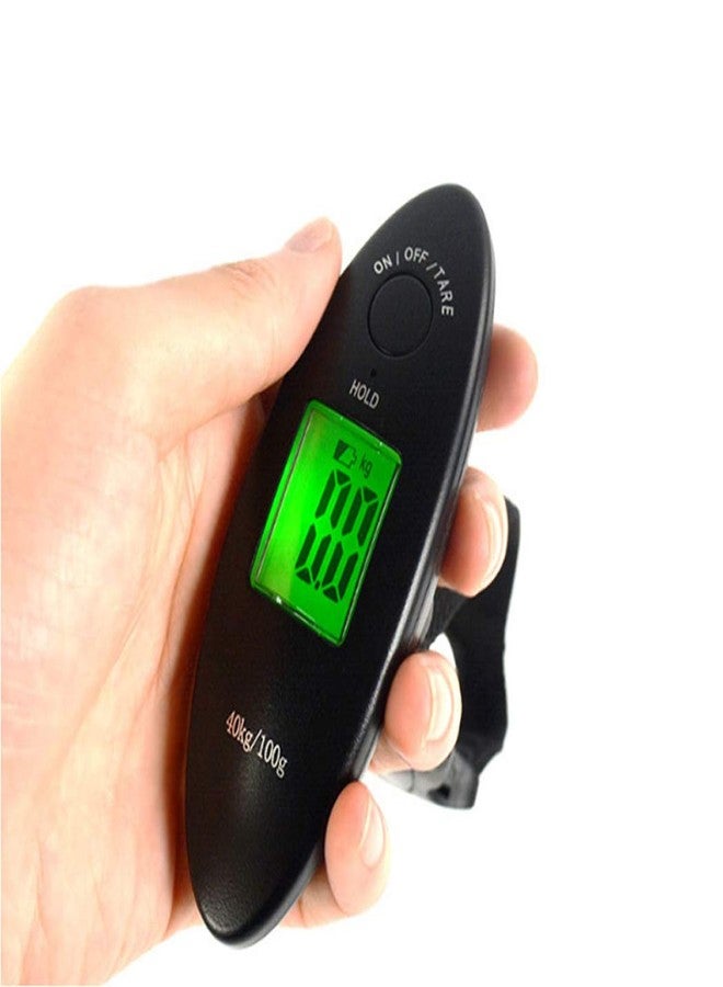 Desi Rang Luggage Weighing Scale Digital Portable Hanging weight upto 40 Kg Color Black - Image 4